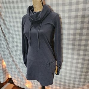 Nomads Hemp Wear Organic Shrine Tunic. Cowlneck NWT size M Charcoal
